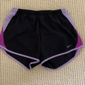 Black and purple Nike shorts